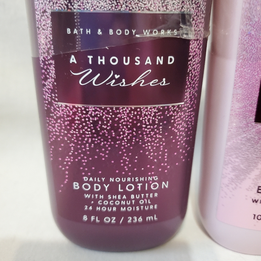 Bath & Bodyworks A Thousand Wishes Set Of Body Wash And Lotion Nwt - Picture 2 of 6